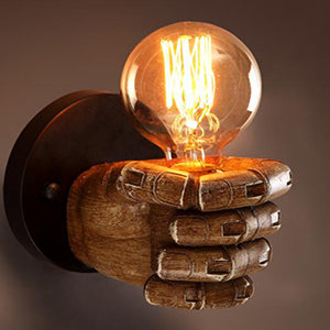 Creative Fist Resin Wall Lamps Decoration Cafe Restaurant